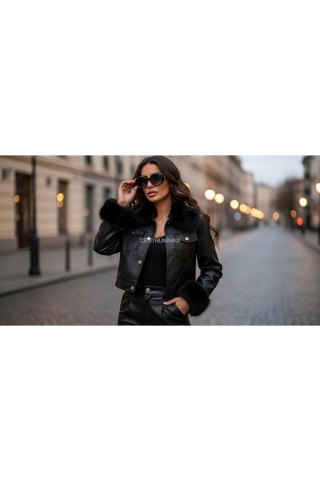 Kurtka skórzana damska zimowa (S-XL) 47