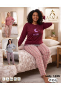 Piżama damska ocieplana (L-4XL) 1