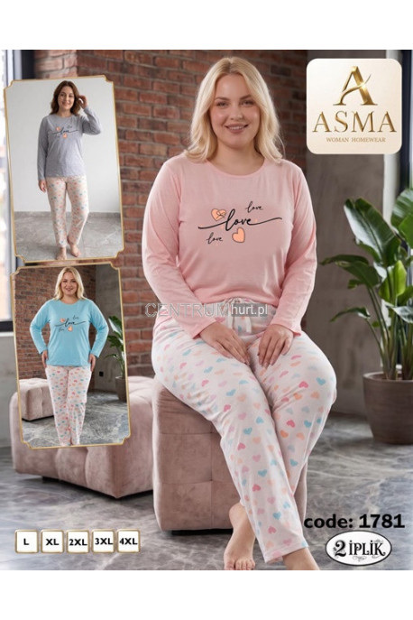 Piżama damska ocieplana (L-4XL) 1