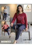 Piżama damska ocieplana (L-4XL) 1