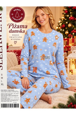 Piżama damska ocieplana (S-XL) 6519