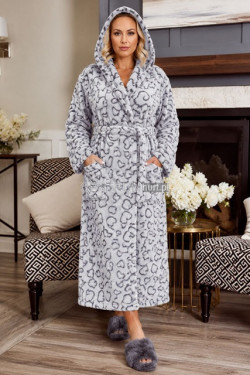 Szlafrok damski grupy polar (3XL-5XL) 6071