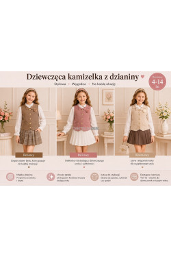 Kamizelka dziewczęca (4-14) 6999