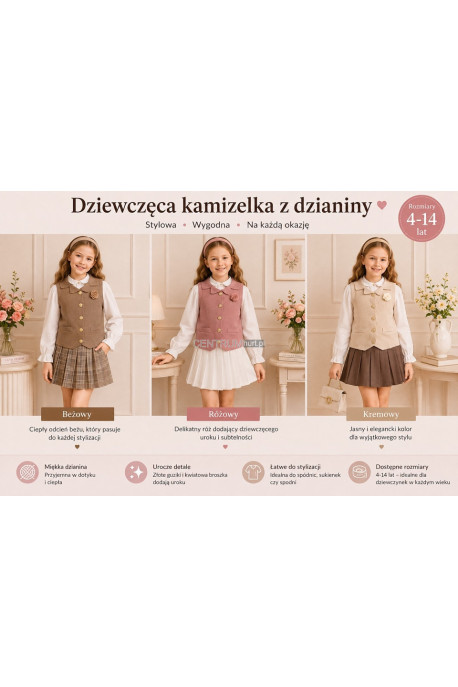 Sweter dziewczęce (4-14) 70