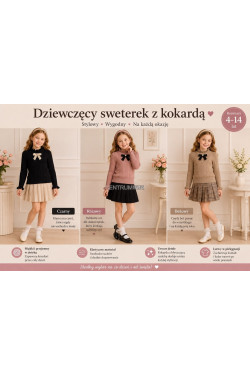 Sweter dziewczęce (4-14) 7001