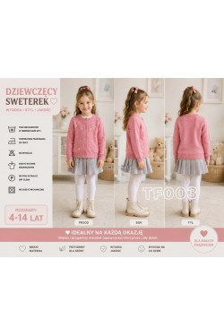 Sweter dziewczęce (4-14) 7002