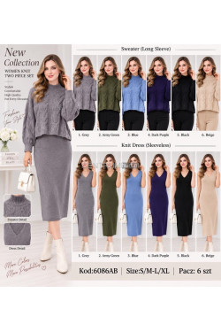 Komplet damskie (S-XL) 6086AB