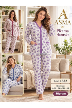 Piżama damska (L-4XL) 1632