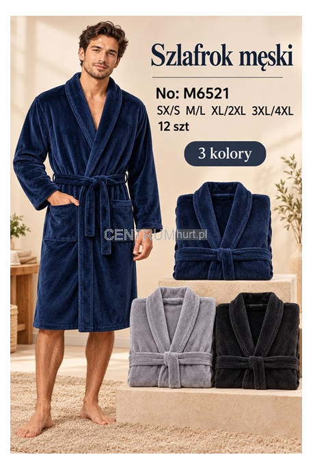 Szlafrok męski (XL-4XL) 1