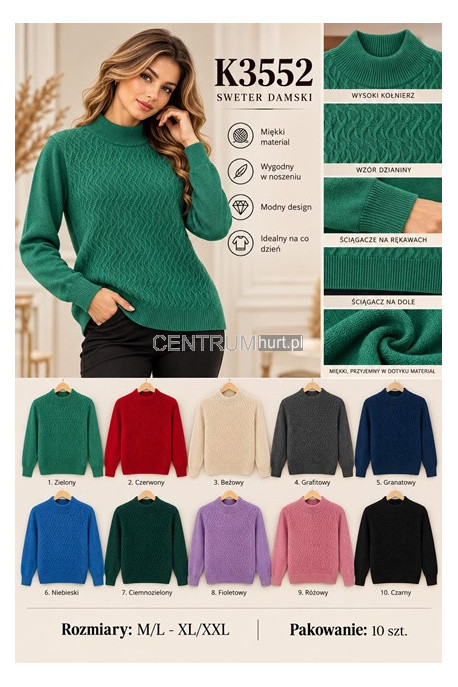 Sweter damski (M-2XL) 1