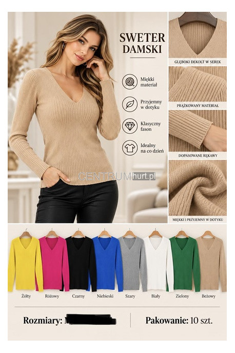 Sweter damski (M-2XL) 1