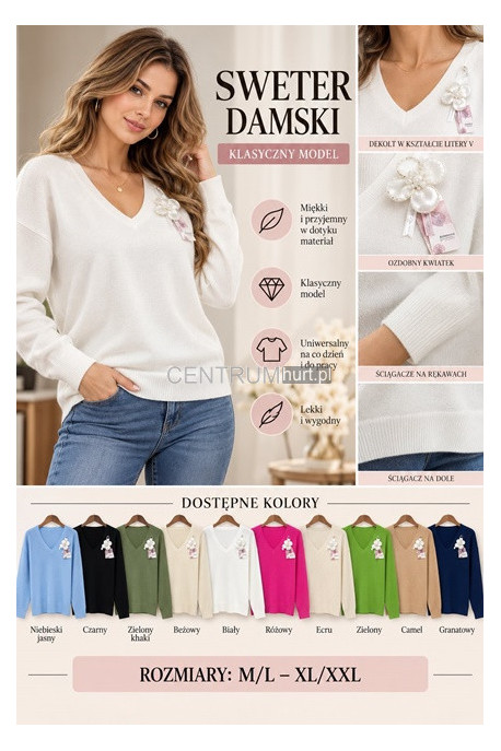 Sweter damski (M-2XL) 1