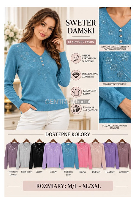 Sweter damski (M-2XL) 1