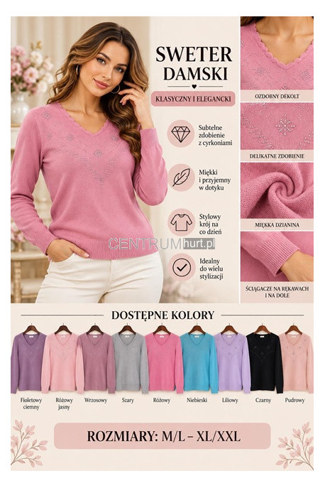 Sweter damski (M-2XL) 1
