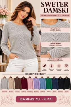 Sweter damski (M-2XL) 66058