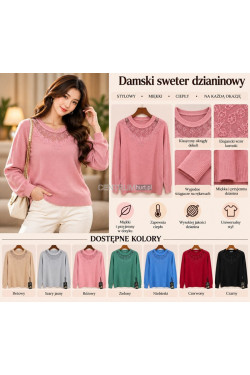 Sweter damski (M-3XL) F2126