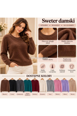 Sweter damski (L-3XL) 8160