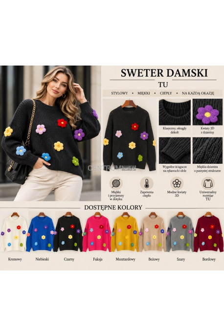 Sweter damski (M-2XL) 1