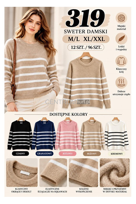 Sweter damski (M-2XL) 1
