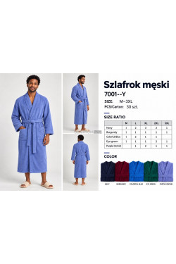 Szlafrok męski (M-3XL) 7001-Y