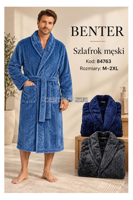 Szlafrok męski (M-2XL) 1