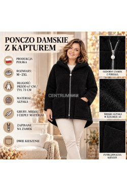 Bluza ocieplana polska CZARNA (M-2XL) 8711