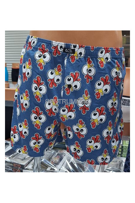 Bokserki LUŹNE C+3 WZORKI