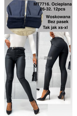 Spodnie skórzane damskie (26-32) M17716
