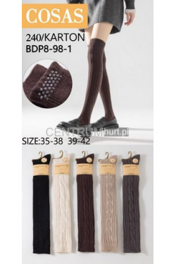 Zakolanówki na silikonie damskie BDP8-98-1