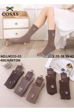 Skarpetki damskie z wełną merino LM333-03