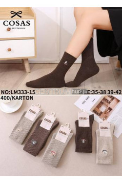 Skarpetki damskie z wełną merino LM333-15