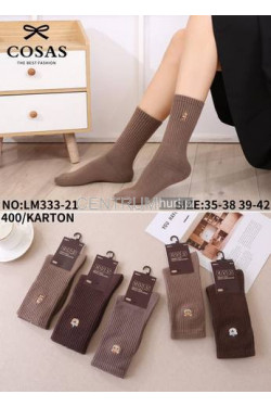 Skarpetki damskie z wełną merino LM333-21