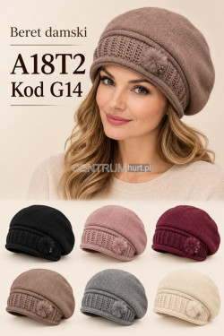 Beret damskie 9543