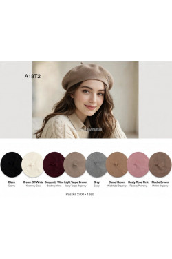 Beret damskie 9544