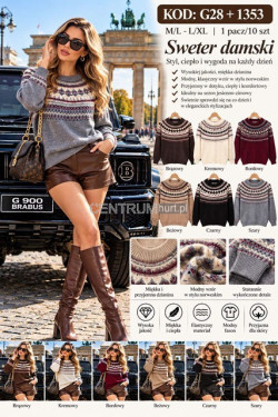 Sweter damski (M-XL) 1353