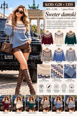 Sweter damski (M-XL) 1355