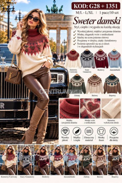 Sweter damski (M-XL) 1351
