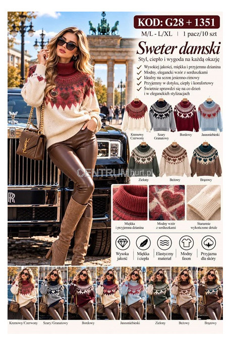 Sweter damski (S-XL) 1
