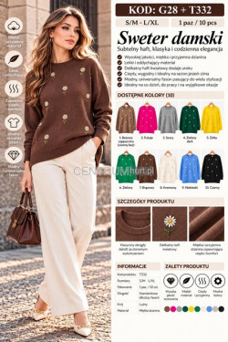 Sweter damski (S-XL) T332