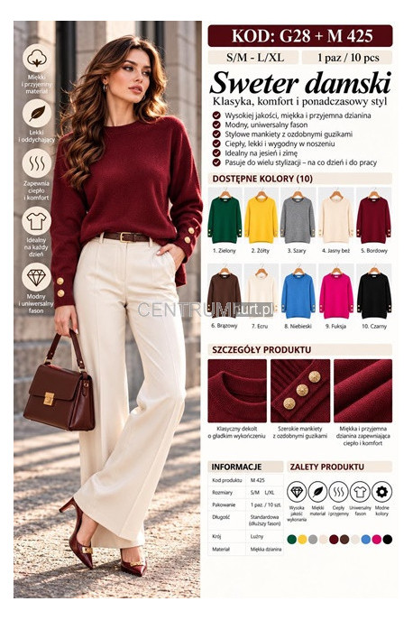 Sweter damski (S-XL) 1