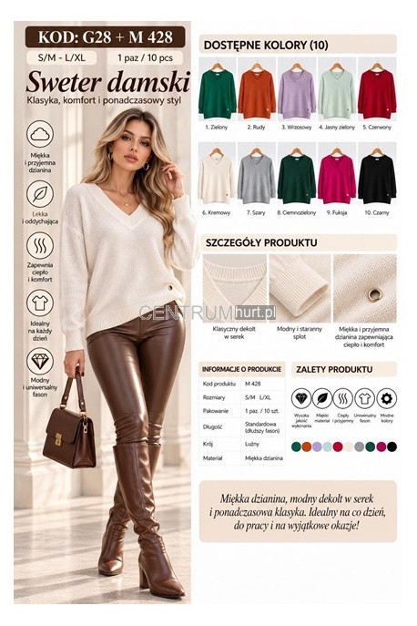 Sweter damski (S-XL) 1