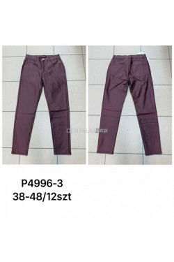 Spodnie skórzane damskie (38-48) P4996-3