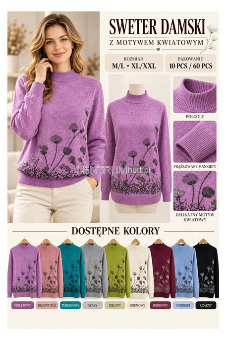 Sweter damski (M-2XL) 1