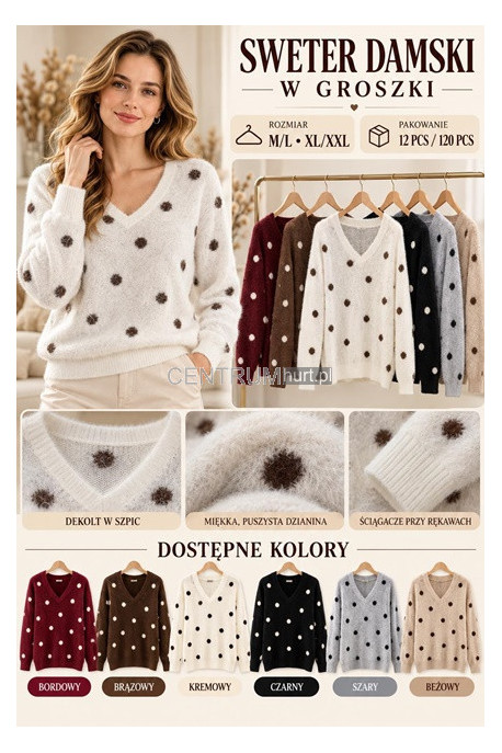 Sweter damski (M-2XL) 1