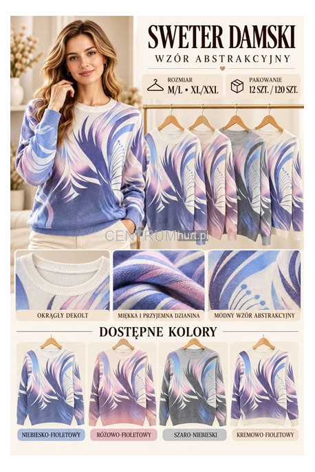 Sweter damski (M-2XL) 1