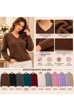 Sweter damski (L-3XL) 9809