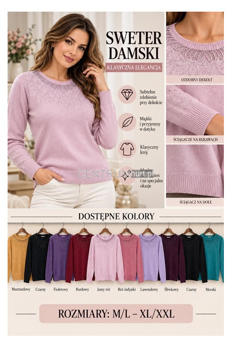 Sweter damski (M-2XL) 1