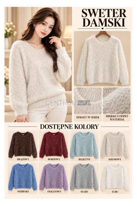 Sweter damski (M-2XL) 1