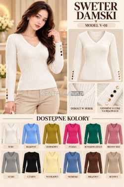 Sweter damski (S-L) V-01