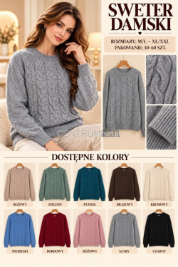 Sweter damski (M-2XL) 9834